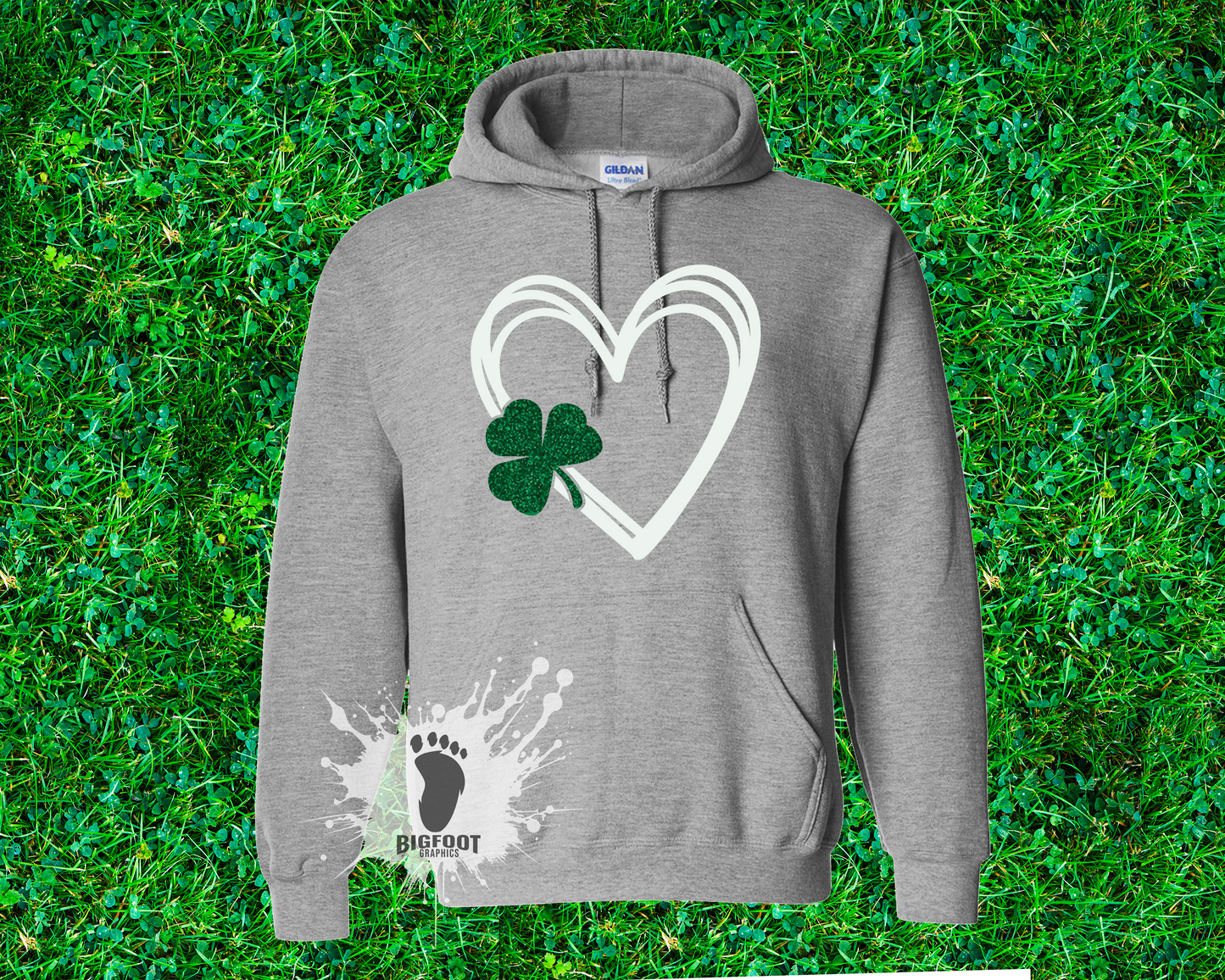 Shamrock Heart - EL1 Leprechaun Legends PRESALE - Youth Gildan Hoodies and Crewnecks