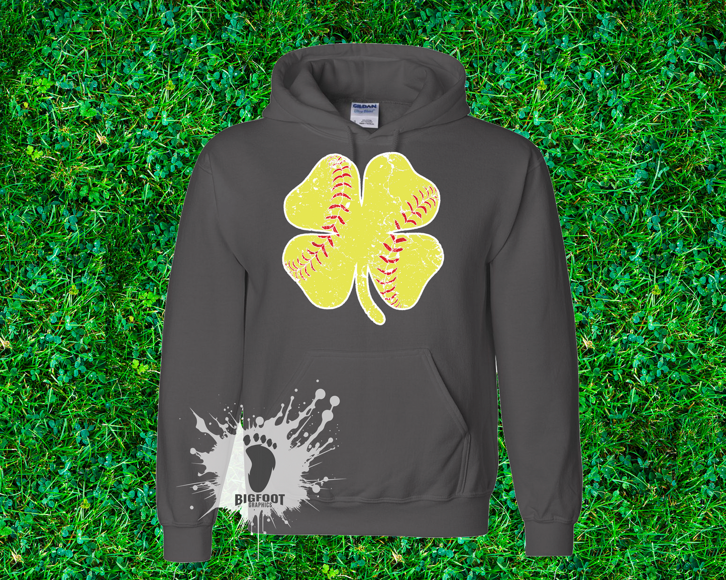 Softball Clover - EL1 Leprechaun Legends PRESALE - ADULT Gildan Hoodies and Crewnecks