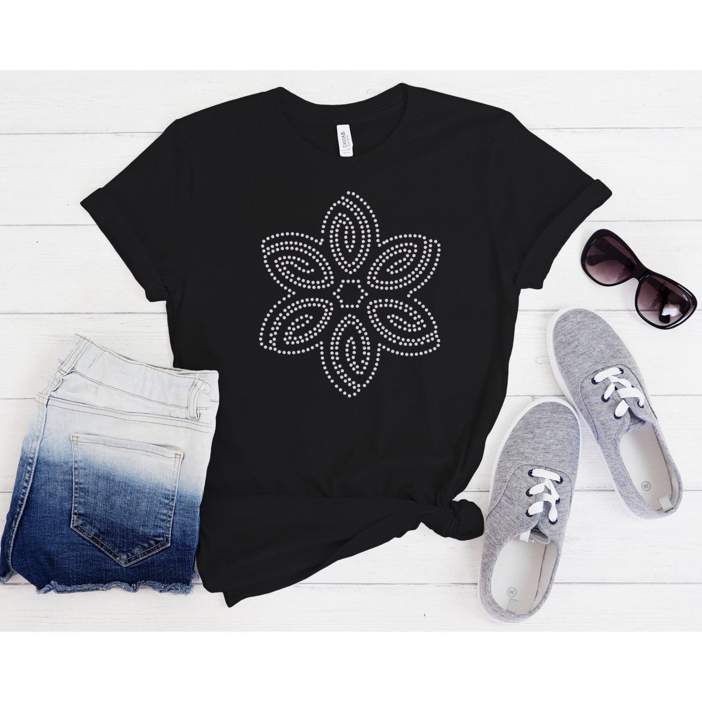 Vidafy Rhinestone Tshirt