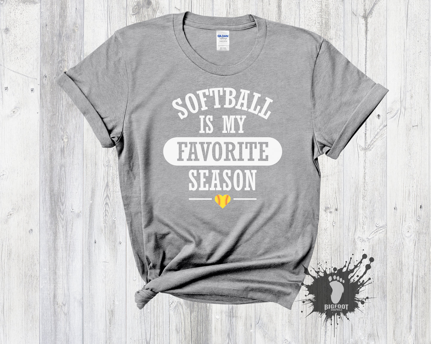 Softball is My Favorite Season - EL1 Bubble Series - PRESALE - Tshirt or Long Sleeve